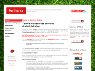 Capture du site http://www.tellora.fr/
