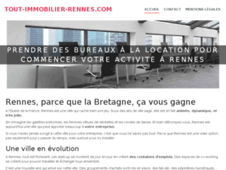Capture du site http://www.tout-immobilier-rennes.com