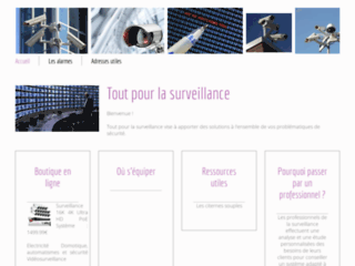 Capture du site http://www.tout-pour-la-surveillance.com/
