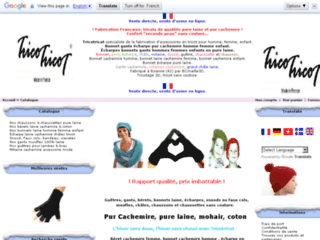 Capture du site http://www.tricotricot.fr