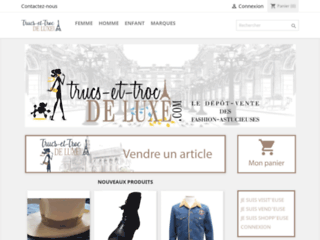 Capture du site http://www.trucs-et-troc-de-luxe.com