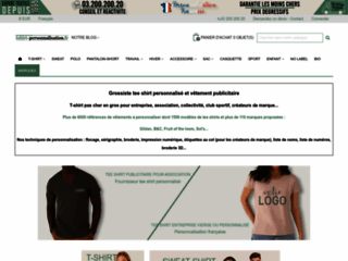 Capture du site http://www.tshirt-personnalisation.fr