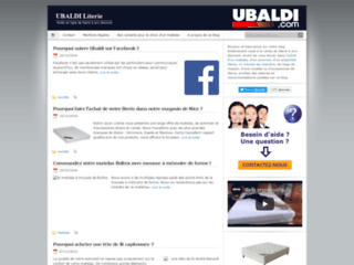 Capture du site http://www.ubaldi-literie.fr/