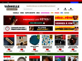 Capture du site http://www.vaisselle-jetable-discount.fr/