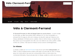 Capture du site http://www.velo-clermont-ferrand.fr/