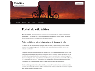 Capture du site http://www.velo-nice.fr
