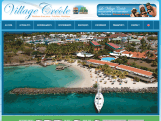 Capture du site http://www.village-creole.com/