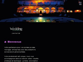 Capture du site http://www.weddingevenements.com
