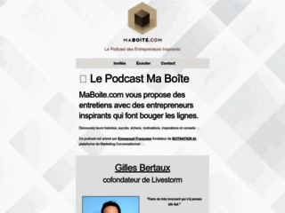 Podcast MaBoite.com : Entretiens d'Entrepreneurs Inspirants