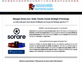 Manager-Sorare.com : Guide, Conseil, Forum et Parrainage