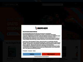 Capture du site https://shop.berner.eu/berner/fr/start