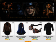 screenshot https://steampunkstore.fr Boutique Steampunk