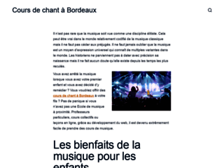 Détails : Cours de chant à Bordeaux