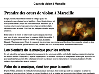 Détails : Le guide pour prendre des cours de violon à Marseille