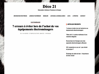 Détails : les conseils en décoration sur Déco21.fr