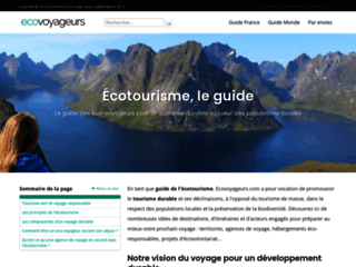 Détails : Le guide de l'écotourisme 