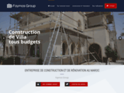 screenshot https://www.faymos-construction.com/ Construction de villa au Maroc