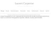 screenshot https://www.laurentcarpentier.com/ photographe