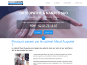 screenshot https://www.maudauguste.fr ostéopathe à bouguenais