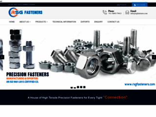 Site thumbnail : Fasteners Manufacturer