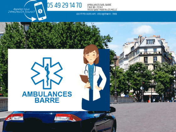 Détails : Ambulances SARL Barre, Entreprise de transport sanitaire