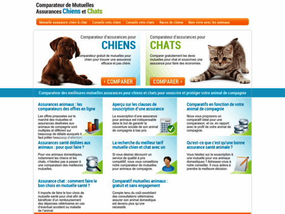Détails : Comparateur Mutuelles chiens et chats
