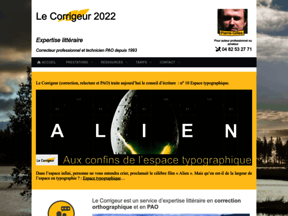 image du site http://corrigeur.fr/index.php