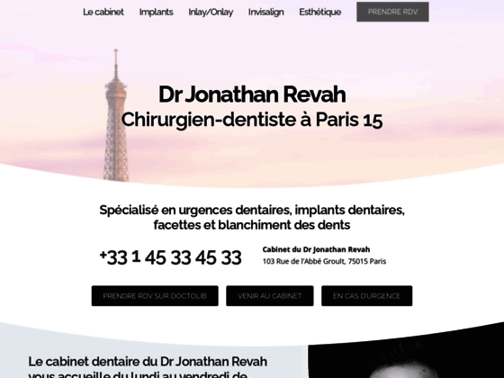  Dr Jonathan Revah - cabinet dentaire dans Paris 15ème