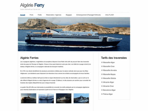 Transiter en ferry vers l’Algérie 