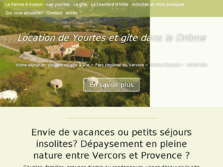 Vacances en Yourtes dans la Drôme