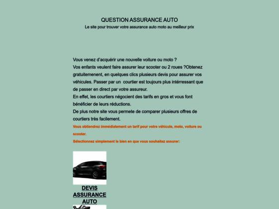 Détails : question assurance auto