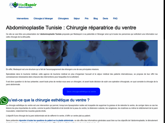 image du site http://www.abdominoplastie-tunisie.com/