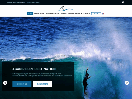 image du site http://www.agadirsurfdestination.com/contact-surf-agadir/