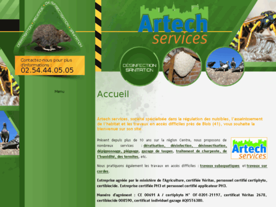 Détails : Artech Services : Désinsectisation près de Blois (45)