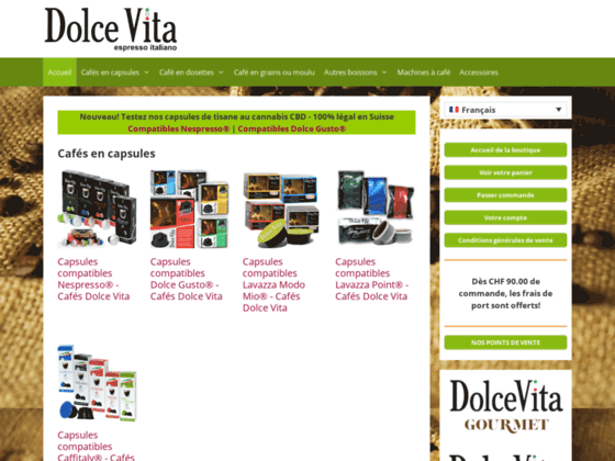 image du site http://www.caffe-dolce-vita.ch