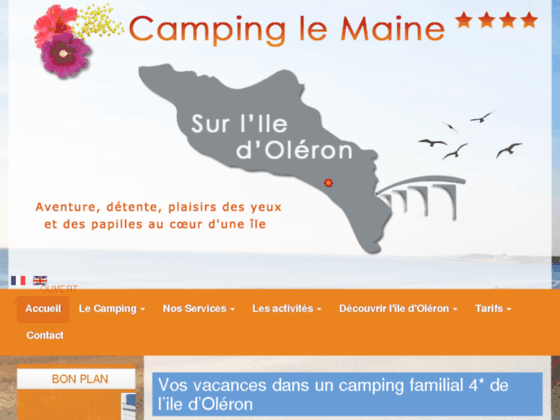 image du site http://www.campinglemaine-oleron.com/