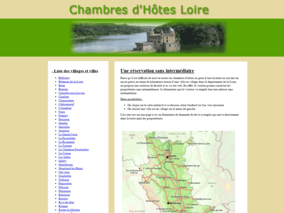 Détails : Gites et chambres dans le département de la Loire