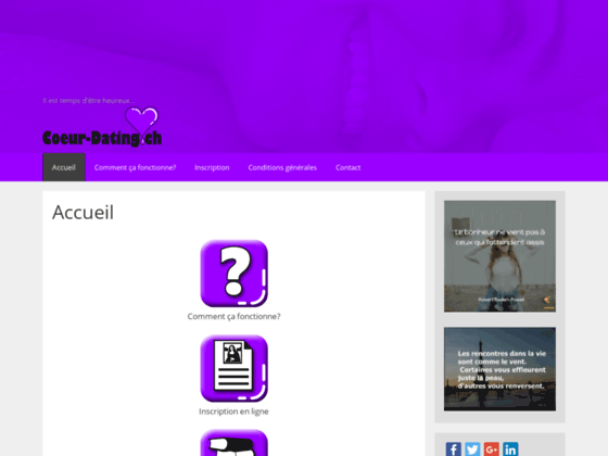image du site http://www.coeur-dating.ch