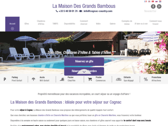 Chambre d'hôte Charente-Maritime : votre location à la Maison des Grands Bambous