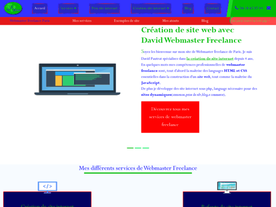 image du site http://www.david-webdesigner.fr/creation-site-internet/