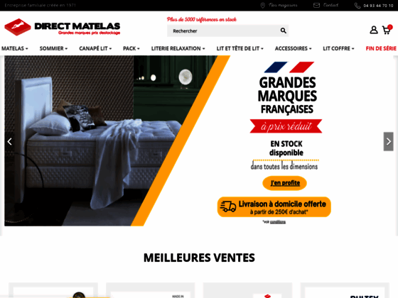 image du site http://www.direct-matelas.fr