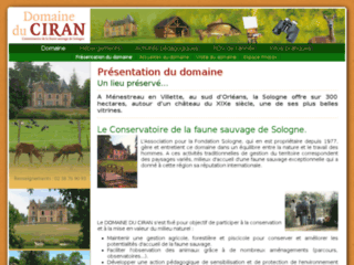 Week end Loiret: Domaine du Ciran en Sologne à  Ménestreau en Villette