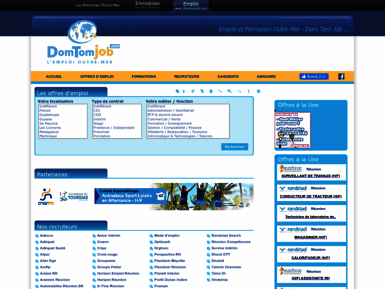 Domtomjob.com toutes les offres d emploi de la Réunion