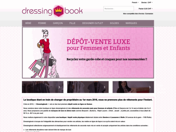 Détails : Dressingbook - seconde main luxe
