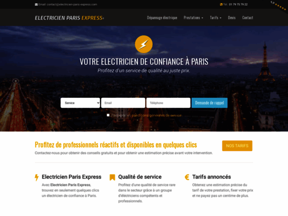 image du site http://www.electricien-paris-express.com