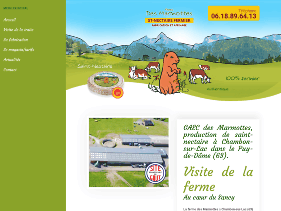 Détails : Gaec des Marmottes : Ferme agricole (63)