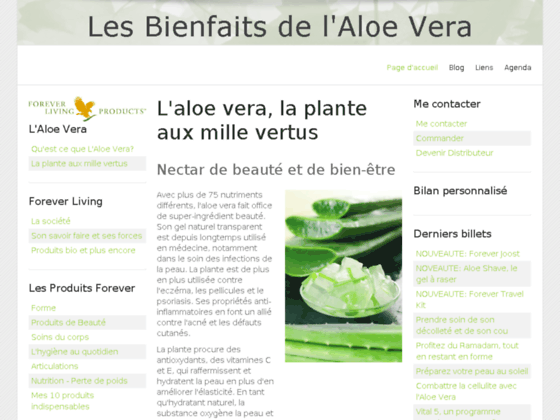 Détails : Les bienfaits de l'Aloe Vera