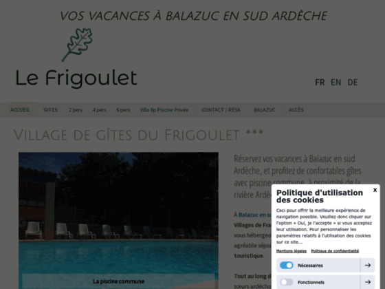 Détails : Gîte Frigoulet en Ardèche