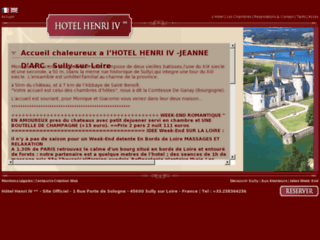 Hôtel de charme Henri IV à Sully sur Loire, vos week-ends détente en bord de Loire (Loiret(