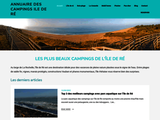 Détails : Camping Ile de Ré 4 étoiles, location mobil home piscine ile de re en camping